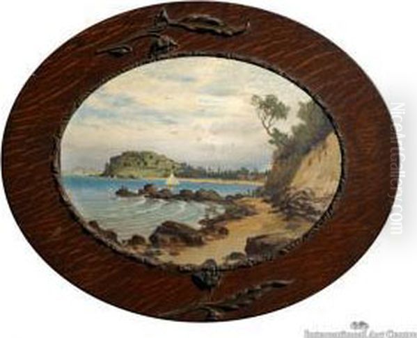 Cheltenham Beach Oil Painting by Charles Blomfield