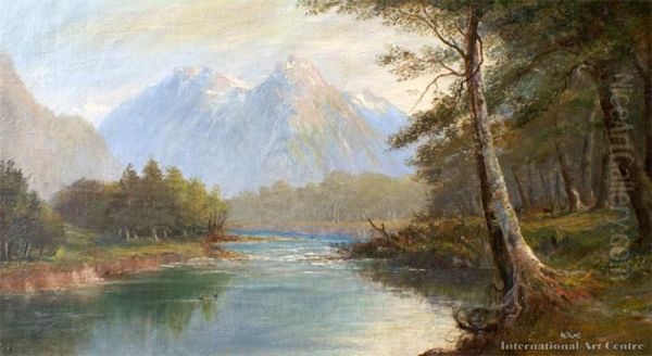 Greenstone Valley Oil Painting by Charles Blomfield