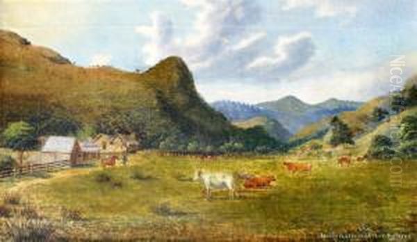 Southern Homestead Oil Painting by Charles Blomfield