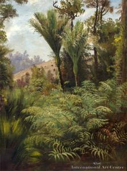 Waitakare Bush Oil Painting by Charles Blomfield