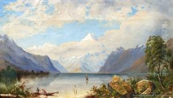 Mt Cook Oil Painting by Charles Blomfield