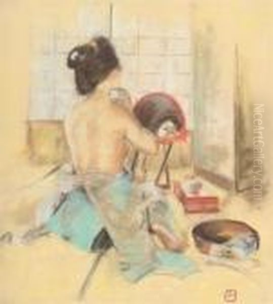 The Geisha. Oil Painting by Robert Frederick Blum