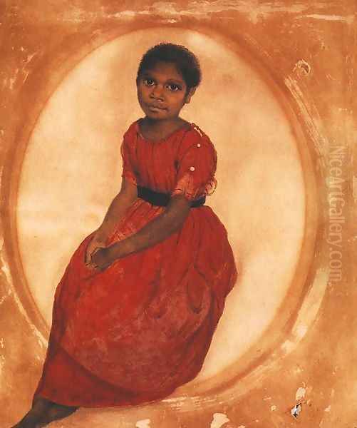 Mathinna Oil Painting by Thomas Bock