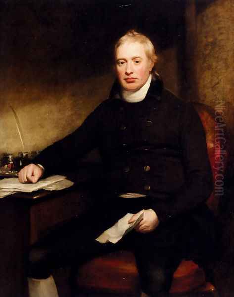 Portrait Of Sir Everard Home (1756-1832) Oil Painting by Sir William Beechey