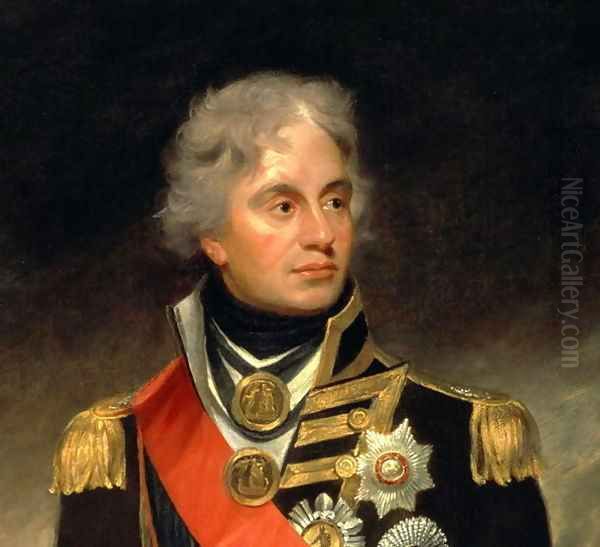 Horatio Viscount Nelson Oil Painting by Sir William Beechey