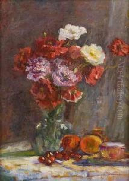 Bouquet Mixte Oil Painting by Anna Boch