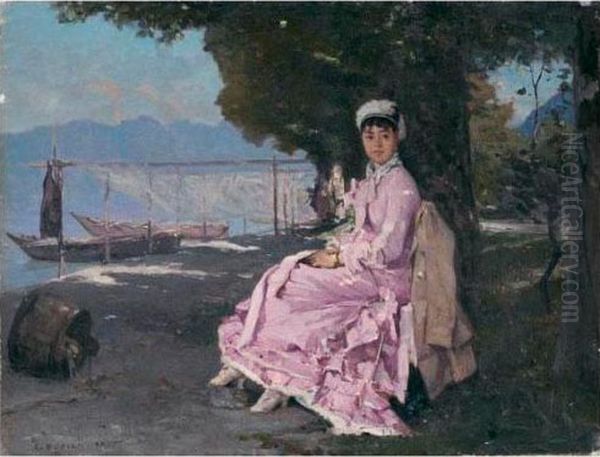 Am Genfersee Oil Painting by Francois Bocion