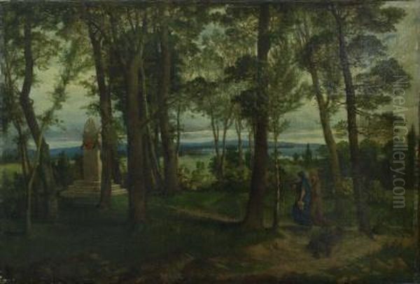 Landschaft Im Apennin Oil Painting by Arnold Bocklin