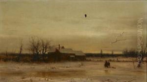 Returning Home Oil Painting by Edwin H., Boddington Jnr.