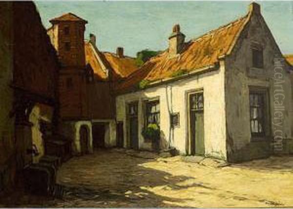 'oud Hoekje Te Deventer' Oil Painting by Paul Bodifee