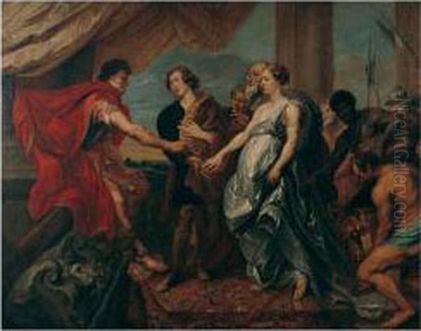 The Continence Of Scipio Oil Painting by Jan van Boeckhorst