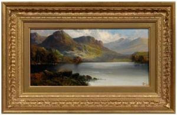 Highland Landscape Oil Painting by John Henry Boel