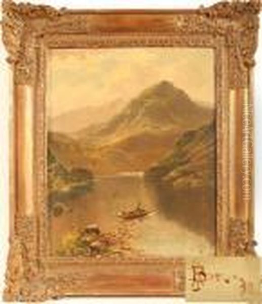 Highland Loch Landscape Oil Painting by John Henry Boel