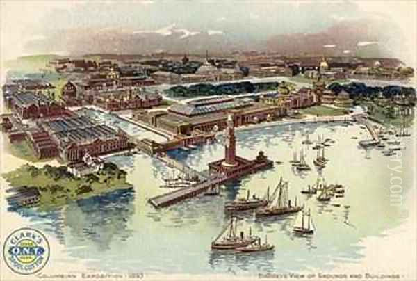 Columbian Exposition Oil Painting by Mario Borgoni