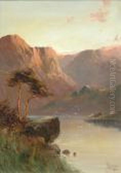 Highland Landscapes Oil Painting by John Henry Boel