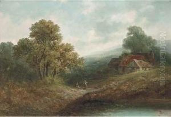 In Galloway, Near Wigton Oil Painting by John Henry Boel