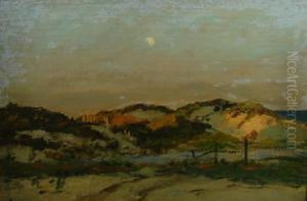 Moonlit Dunes Oil Painting by George Henry Bogert