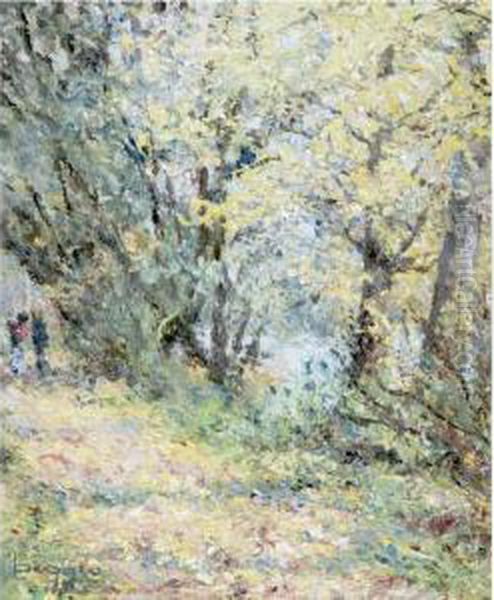 Chemin Au Bord De L'oise Oil Painting by Emilio Boggio