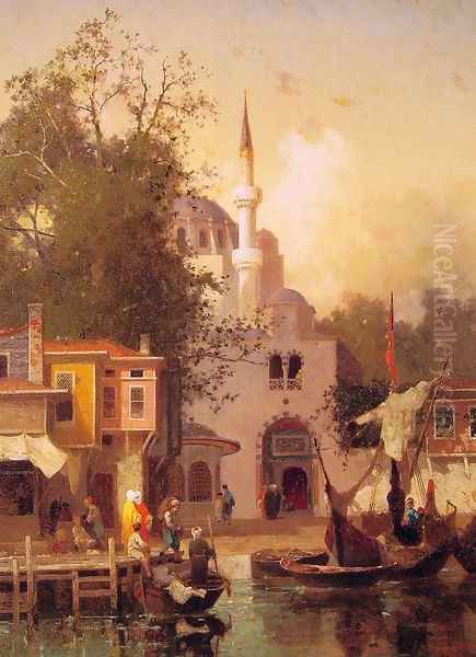 Constantinople Oil Painting by Fabius Germain Brest