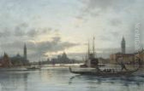 Venice Oil Painting by Aleksei Petrovich Bogolyubov