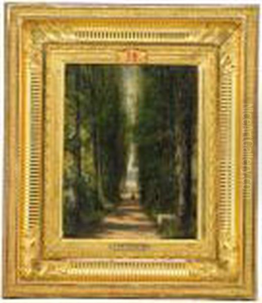 The Avenue Oil Painting by Aleksei Petrovich Bogolyubov