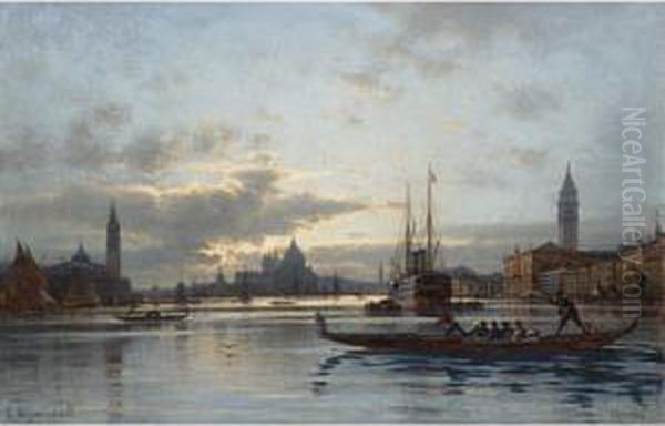 View Of Venice Oil Painting by Aleksei Petrovich Bogolyubov