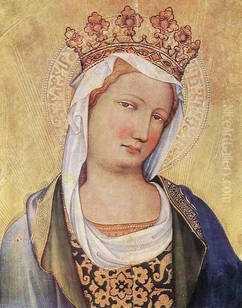 Virgin MaryVirgin Mary 1422-23 Oil Painting by Master of the Bambino Vispo