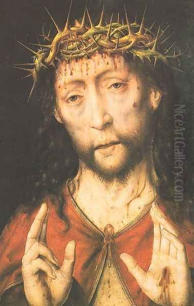 Man of Sorrows Oil Painting by Aelbrecht Bouts