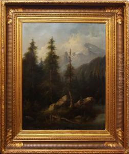 Z Tyrol Oil Painting by Eduard Boehm