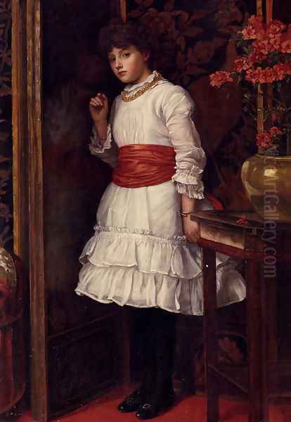 The Red Sash Oil Painting by Maria Matilda Brooks