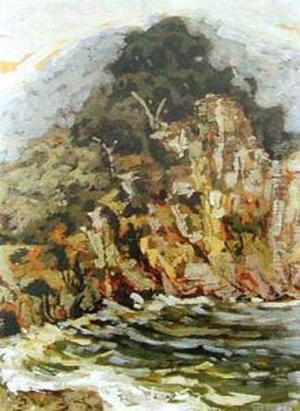 Dumne Wybrzeze, 1921 R. Oil Painting by Jan Bohuszewicz