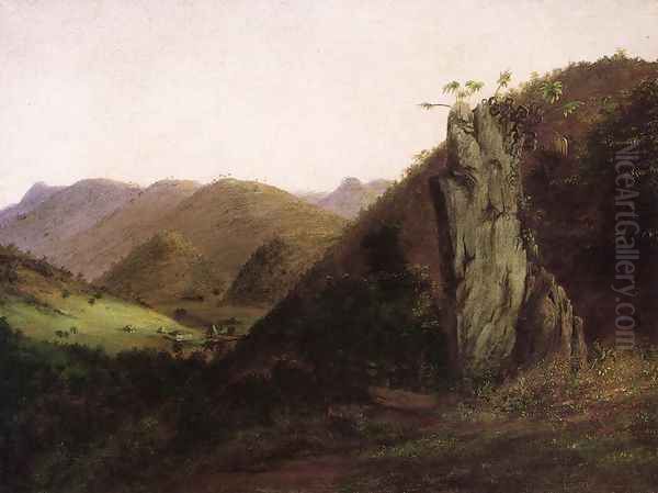 Cuban Landscape Oil Painting by Charles DeWolf Brownell