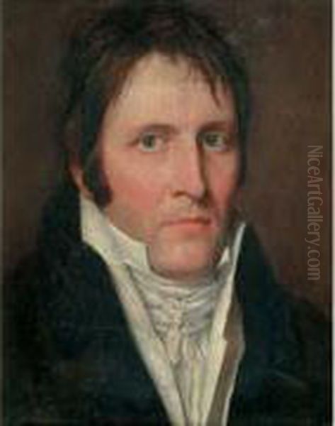 Portrait D'homme A La Cravate Blanche Oil Painting by Julien Leopold Boilly