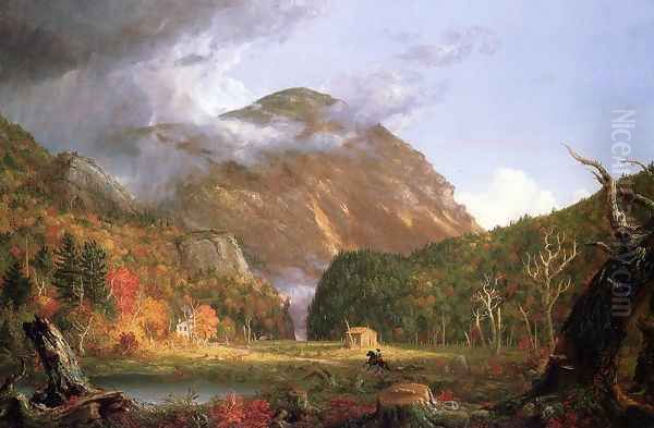 The Notch of the White Mountains Oil Painting by Charles DeWolf Brownell