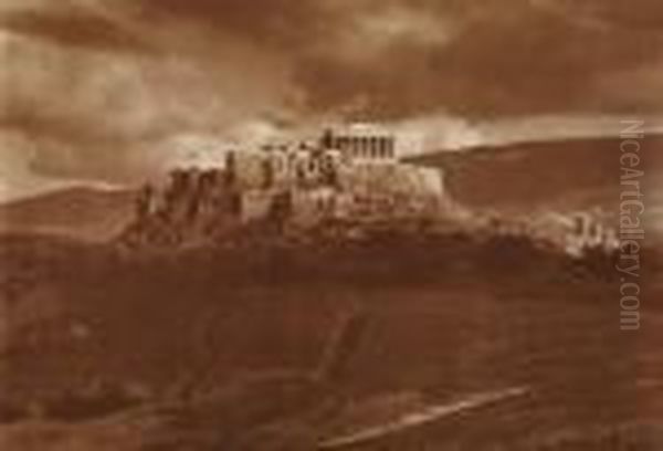 Die Akropolis In Athen Oil Painting by Frederic Boissonnas