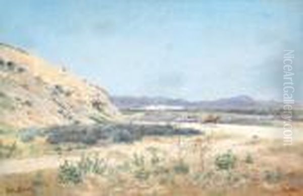 Paysage De Tunisie Oil Painting by Emile Boivin