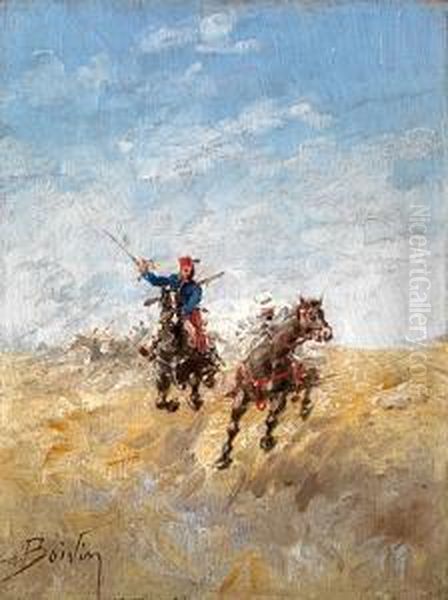 Cavalcade Oil Painting by Emile Boivin