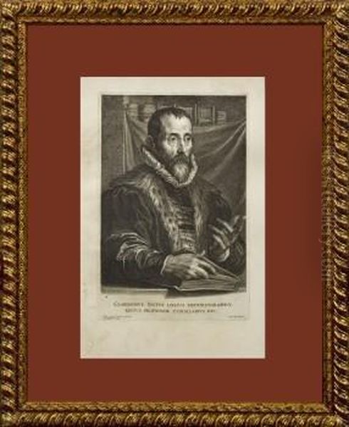 Retrato Del Profesor Clarissimus Iustus Lipsius Oil Painting by Schelte Adams Bolswert