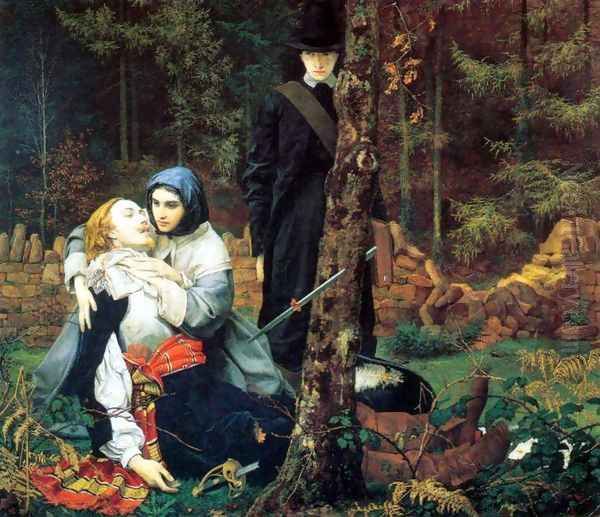 The Wounded Cavalier Oil Painting by William Shakespeare Burton