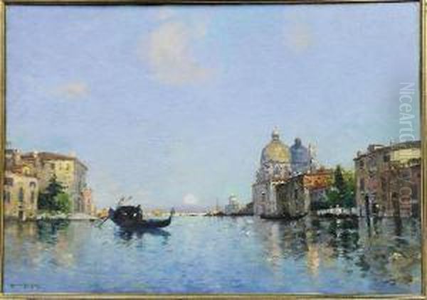 The Grand Canal Oil Painting by Maurice Bompard