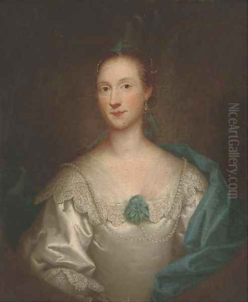 Portrait of a lady Oil Painting by Thomas Bardwell