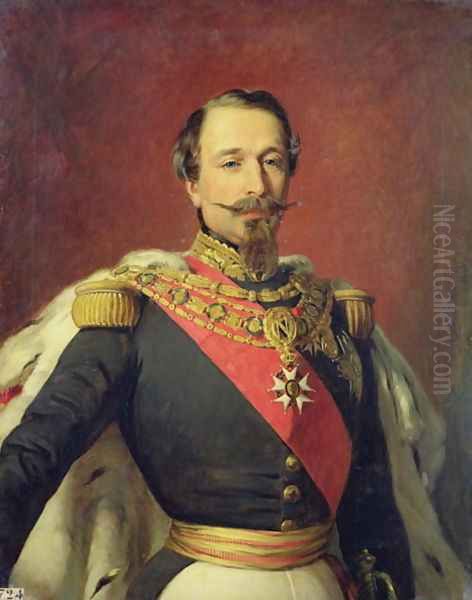 Portrait of Emperor Louis Napoleon III, 1853 Oil Painting by Auguste Boulard