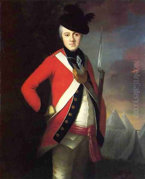 Lt. Colonel Thomas Dowdeswell Oil Painting by Joseph Blackburn