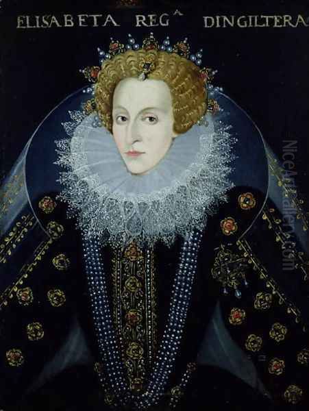 Portrait of Queen Elizabeth I Oil Painting by John, the Elder Bettes