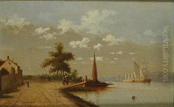 Het Laden Van De Boot. Oil Painting by Ferdinand Bonheur