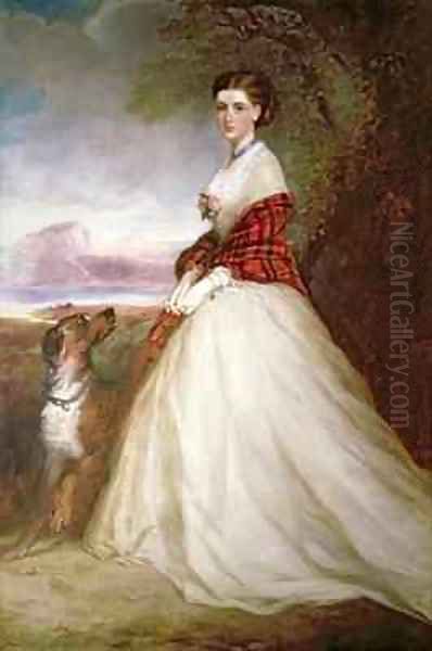 Portrait of Gertrude, Countess of Dunmore Oil Painting by Richard Buckner