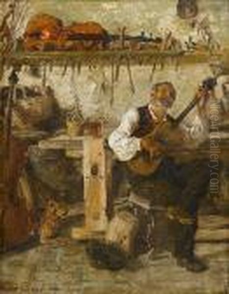 A Duet Oil Painting by Adriano Bonifazi