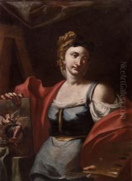 Allegoria Della Pittura Oil Painting by Giuseppe Bonito