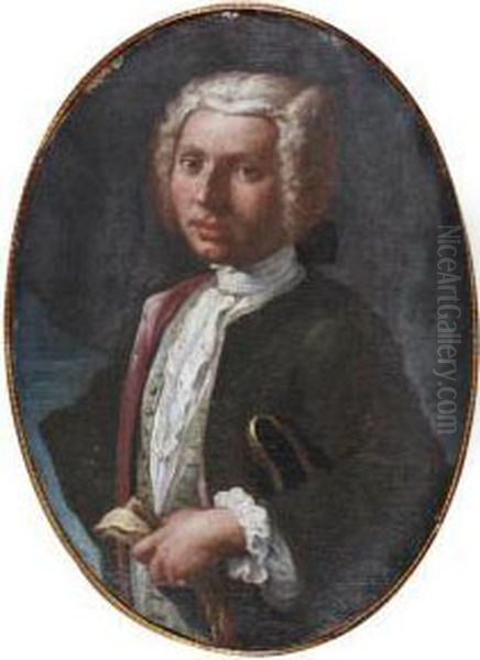 Portrait De Gentilhomme Oil Painting by Giuseppe Bonito