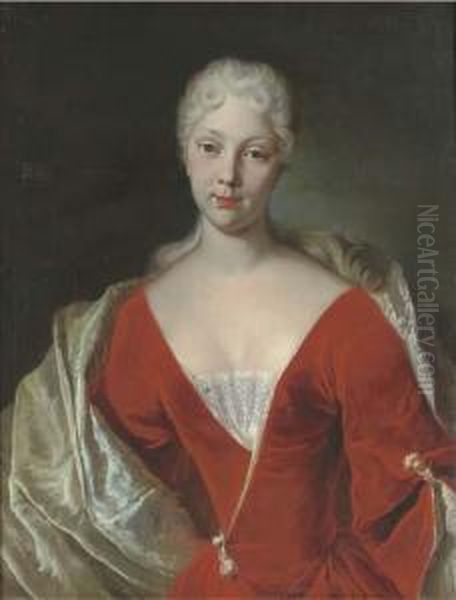 Portrait Of A Lady Oil Painting by Giuseppe Bonito